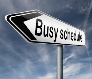 busy schedule